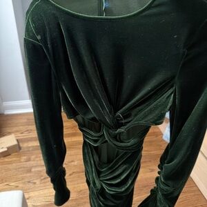 Velvet Cut-out dress PLT